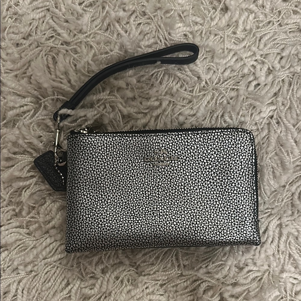 Coach Metallic Wristlet - Picture 1 of 3